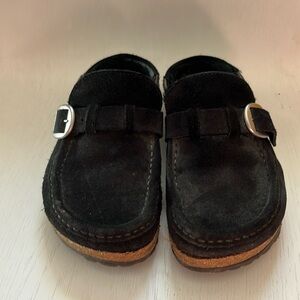 Birkenstock Buckley shearling slip on mules
